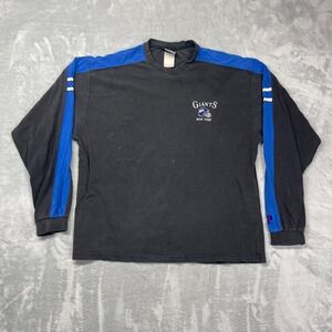 Vtg New York Giants Shirt Mens XL Blue Black Pro Player NFL Football Sports Tee